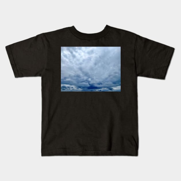 Cloudy Sky Kids T-Shirt by Peaceful Space AS